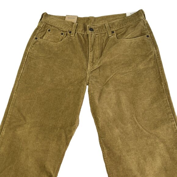 Levis Pants Men’s 31x30 Tan Low Pro Corduroy Mid Rise Straight Pants Irregular - Picture 3 of 9